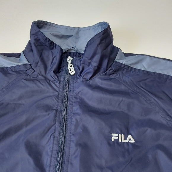 FILA Windbreaker Men's XL Two Tone Blue - Picture 4 of 15